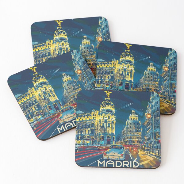 Artikelvorschau, Retro Madrid Illustration entworfen und verkauft von nomiraclehere.
