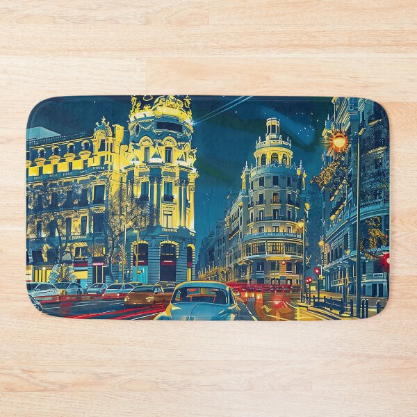 Artikelvorschau, Retro Madrid Illustration entworfen und verkauft von nomiraclehere.