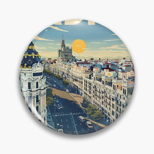 Artikelvorschau, Retro Madrid Illustration entworfen und verkauft von nomiraclehere.