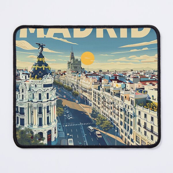 Item preview, Retro Madrid Illustration designed and sold by nomiraclehere.