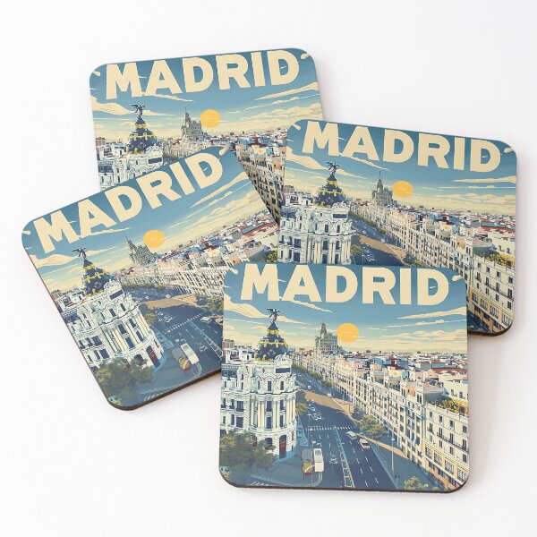 Artikelvorschau, Retro Madrid Illustration entworfen und verkauft von nomiraclehere.