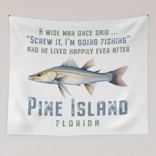 Item preview, Pine Island Florida Fishing Wise Man designed and sold by Futurebeachbum.