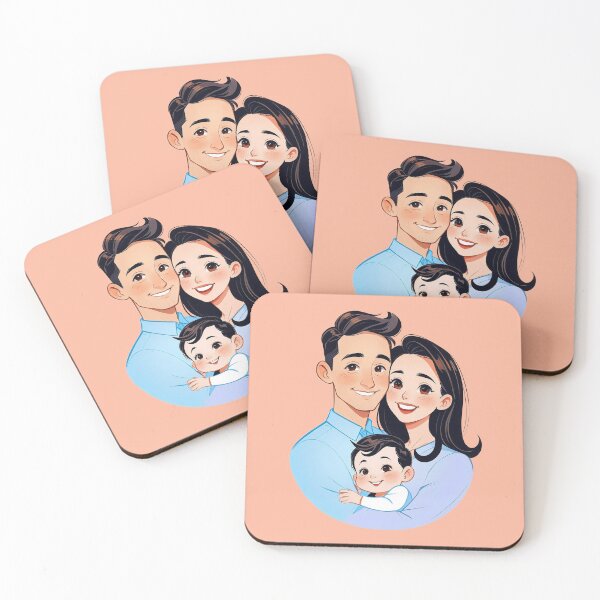 Item preview, Familia - Retrato de familia feliz designed and sold by Animepic222.