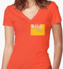 DOODLEART KIWI Fitted V-Neck T-Shirt
