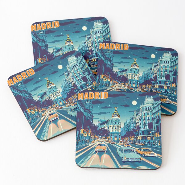 Artikelvorschau, Retro Madrid Illustration entworfen und verkauft von nomiraclehere.