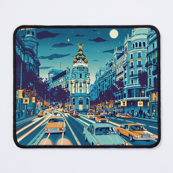 Item preview, Retro Madrid Illustration designed and sold by nomiraclehere.