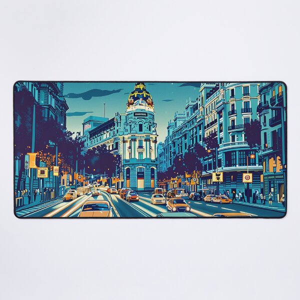 Item preview, Retro Madrid Illustration designed and sold by nomiraclehere.