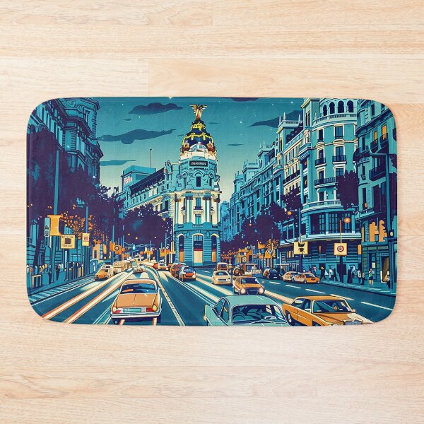 Artikelvorschau, Retro Madrid Illustration entworfen und verkauft von nomiraclehere.