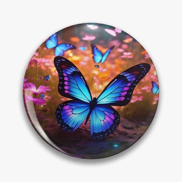 Item preview, Crystal Glowing Butterflies in a Magical Forest designed and sold by Chuck Korringa.
