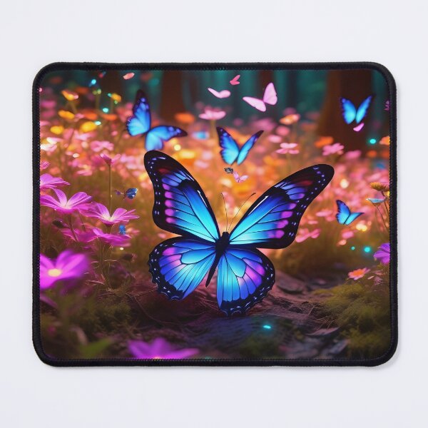 Item preview, Crystal Glowing Butterflies in a Magical Forest designed and sold by Chuck Korringa.