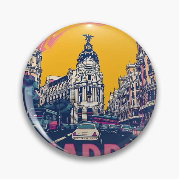 Artikelvorschau, Retro Madrid Illustration entworfen und verkauft von nomiraclehere.
