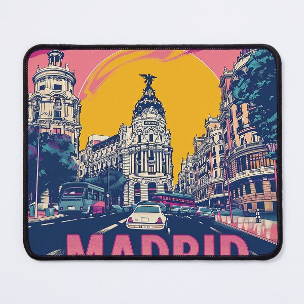 Item preview, Retro Madrid Illustration designed and sold by nomiraclehere.