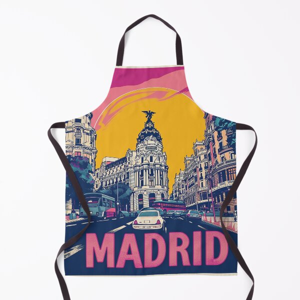 Item preview, Retro Madrid Illustration designed and sold by nomiraclehere.