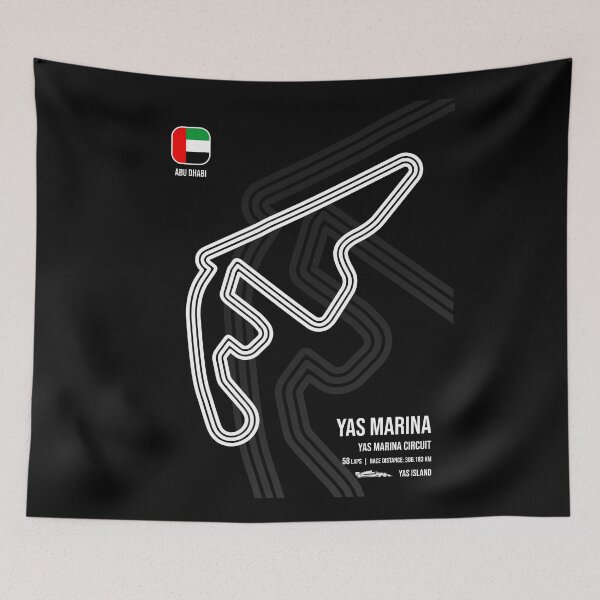 Item preview, Abu Dhabi Race Track (B&W) designed and sold by Mariel  Toigo.