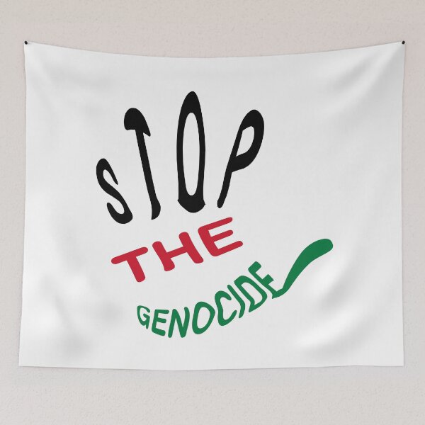 Item preview, Typography of Stop Genocide hand art designed and sold by AtonuHaque.