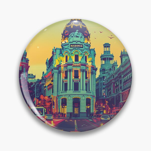 Artikelvorschau, Retro Madrid Illustration entworfen und verkauft von nomiraclehere.