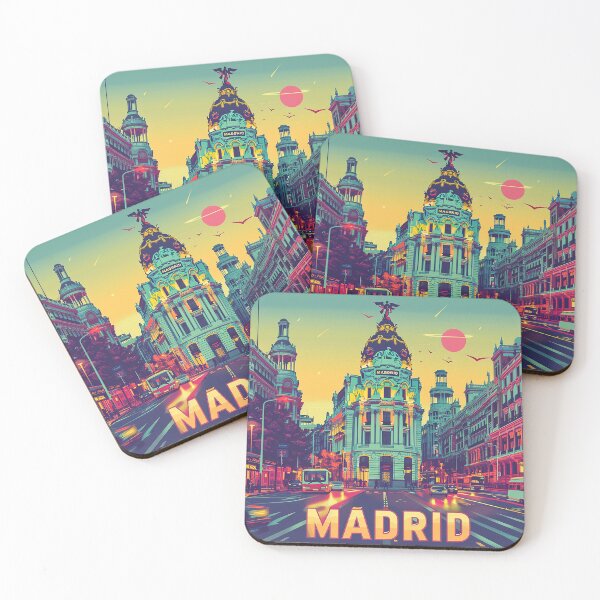 Artikelvorschau, Retro Madrid Illustration entworfen und verkauft von nomiraclehere.