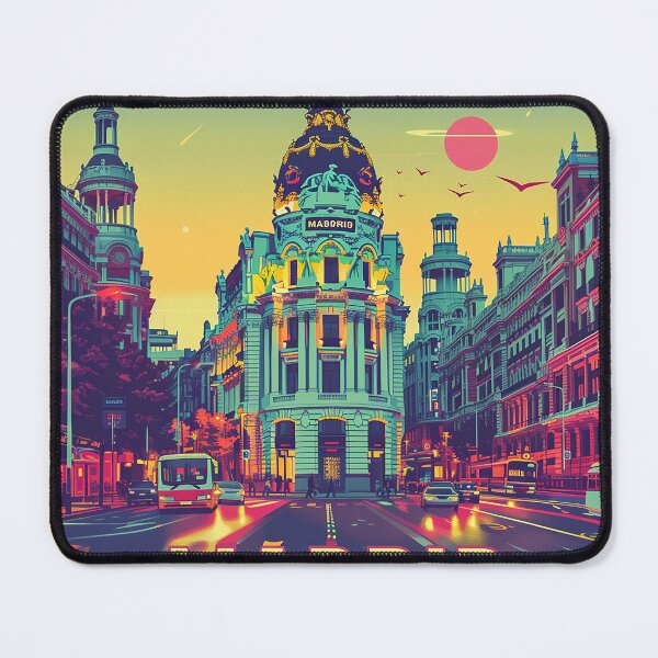 Item preview, Retro Madrid Illustration designed and sold by nomiraclehere.