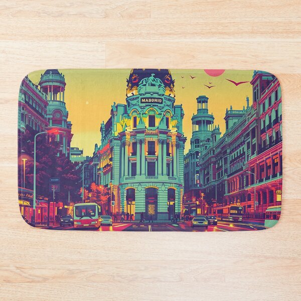 Item preview, Retro Madrid Illustration designed and sold by nomiraclehere.