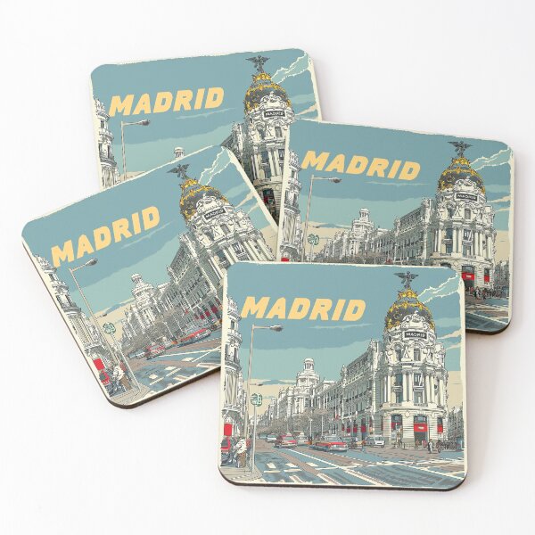 Artikelvorschau, Retro Madrid Illustration entworfen und verkauft von nomiraclehere.
