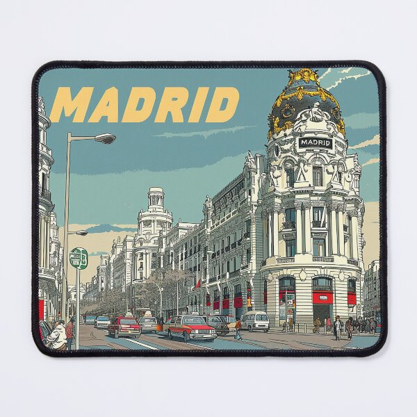 Item preview, Retro Madrid Illustration designed and sold by nomiraclehere.