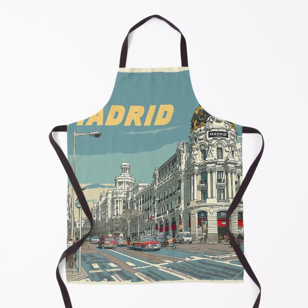 Artikelvorschau, Retro Madrid Illustration entworfen und verkauft von nomiraclehere.