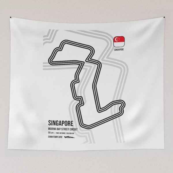 Item preview, Singapore Race Track  designed and sold by Mariel  Toigo.