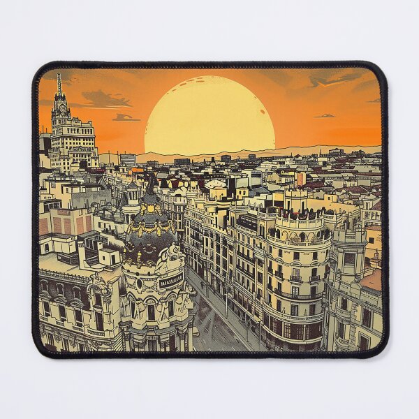 Item preview, Retro Madrid Illustration designed and sold by nomiraclehere.