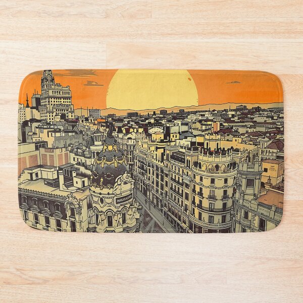 Item preview, Retro Madrid Illustration designed and sold by nomiraclehere.