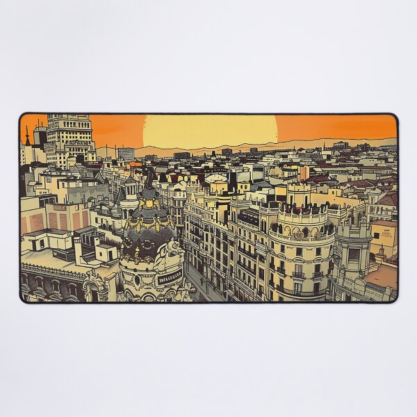 Artikelvorschau, Retro Madrid Illustration entworfen und verkauft von nomiraclehere.