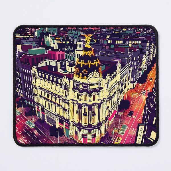 Artikelvorschau, Retro Madrid Illustration entworfen und verkauft von nomiraclehere.