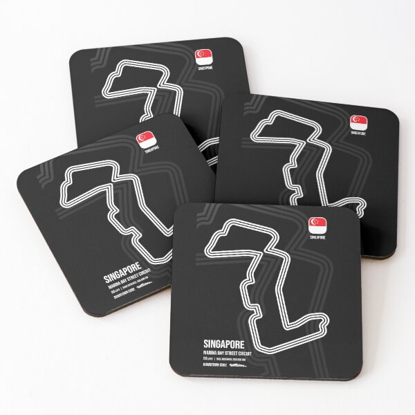 Item preview, Singapore Race Track (B&W) designed and sold by Mariel  Toigo.