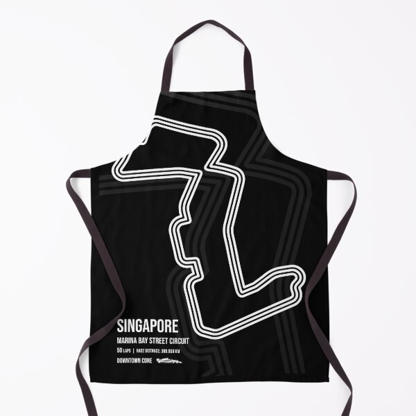 Item preview, Singapore Race Track (B&W) designed and sold by Mariel Toigo.