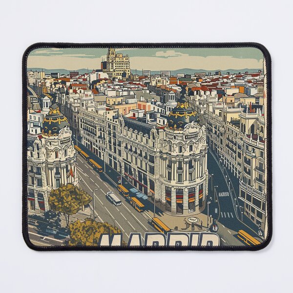 Item preview, Retro Madrid Illustration designed and sold by nomiraclehere.