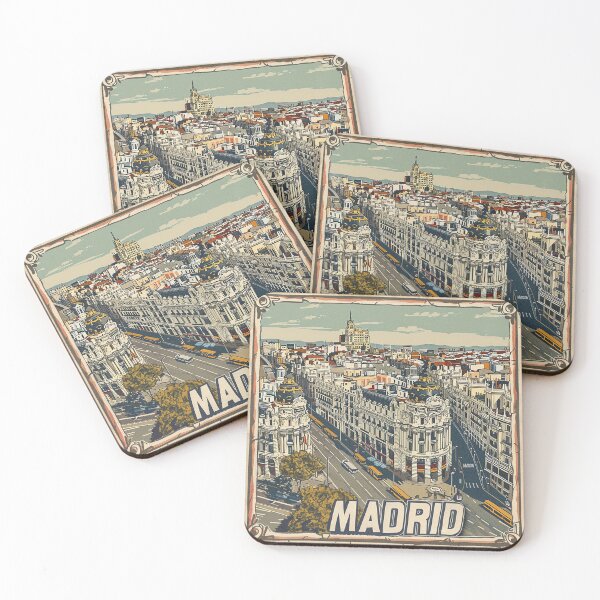 Item preview, Retro Madrid Illustration designed and sold by nomiraclehere.