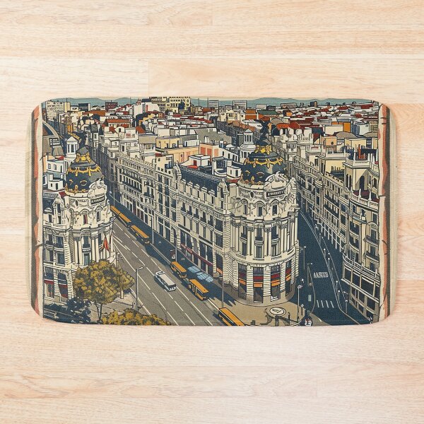 Item preview, Retro Madrid Illustration designed and sold by nomiraclehere.