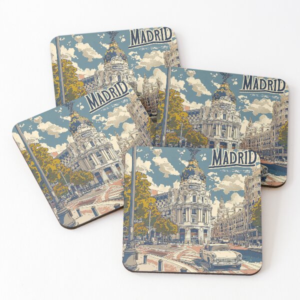 Artikelvorschau, Retro Madrid Illustration entworfen und verkauft von nomiraclehere.