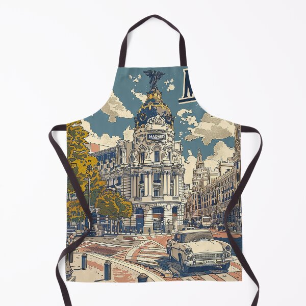 Artikelvorschau, Retro Madrid Illustration entworfen und verkauft von nomiraclehere.