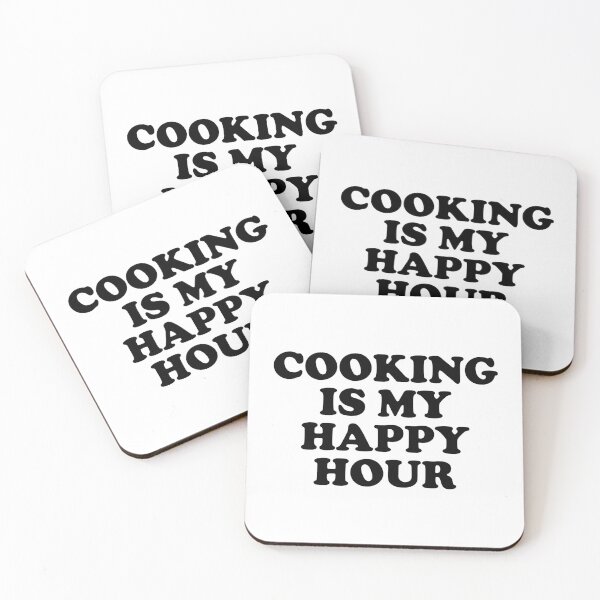 Item preview, Cooking Is My Happy Hour designed and sold by Inspirationmotivation.