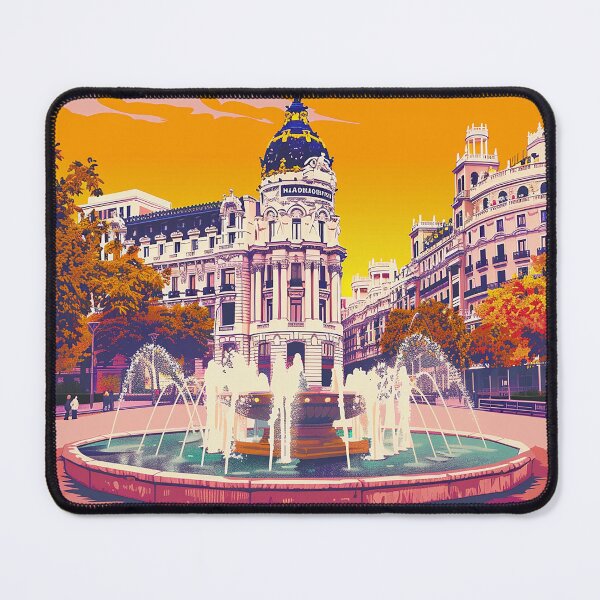 Artikelvorschau, Retro Madrid Illustration entworfen und verkauft von nomiraclehere.