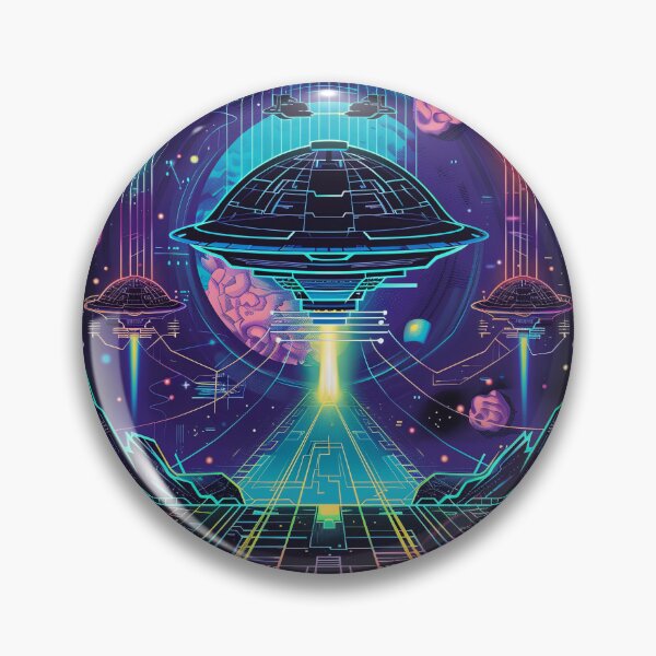 Item preview, Neon Nebula Invasion designed and sold by Retro Type.