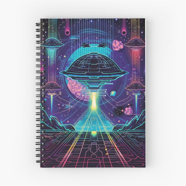Item preview, Neon Nebula Invasion designed and sold by Retro Type.