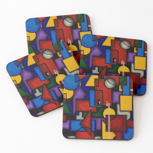 Item preview, Man climbing squares designed and sold by mariapopescu.