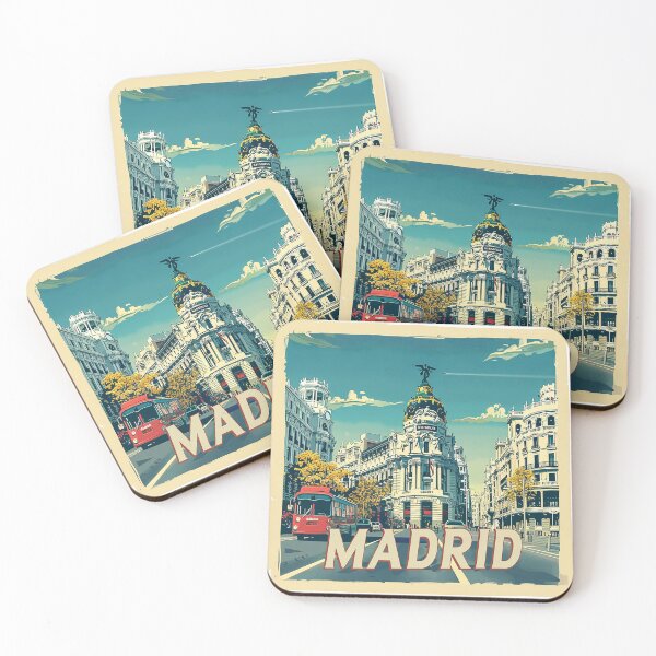 Item preview, Retro Madrid Illustration designed and sold by nomiraclehere.