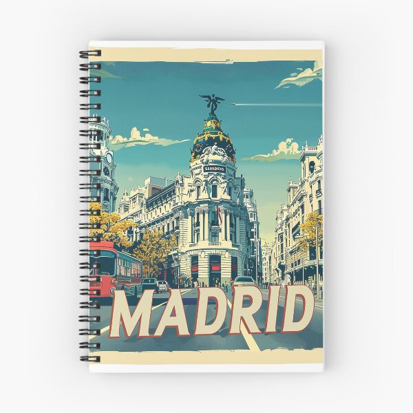 Artikelvorschau, Retro Madrid Illustration entworfen und verkauft von nomiraclehere.