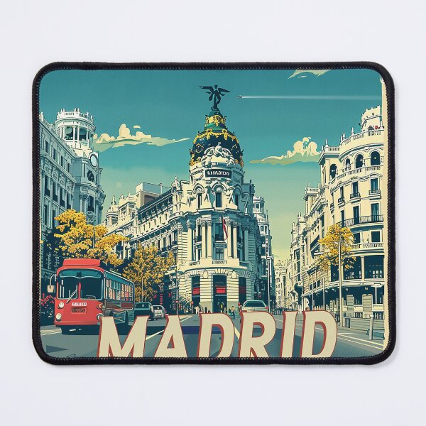 Item preview, Retro Madrid Illustration designed and sold by nomiraclehere.