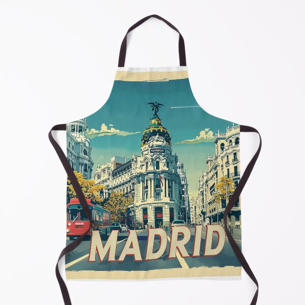 Item preview, Retro Madrid Illustration designed and sold by nomiraclehere.