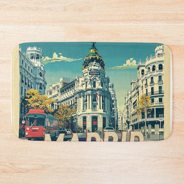 Item preview, Retro Madrid Illustration designed and sold by nomiraclehere.