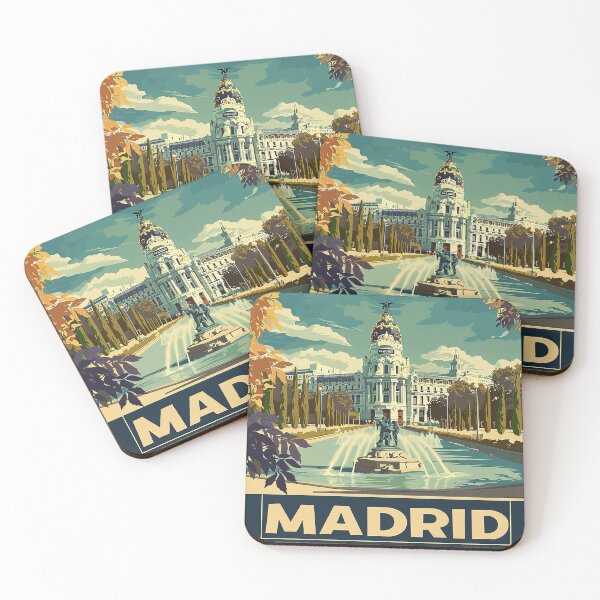Item preview, Retro Madrid Illustration designed and sold by nomiraclehere.