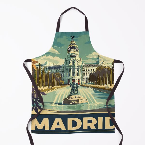 Item preview, Retro Madrid Illustration designed and sold by nomiraclehere.